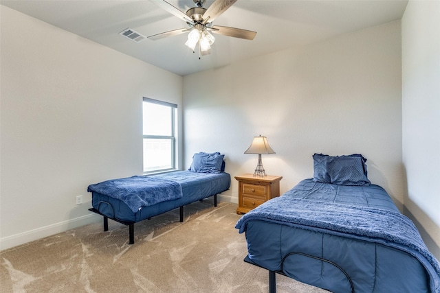 648 Half Moon Way, Runaway Bay, TX 76426 - carpeted bedroom with baseboards and ceiling fan
