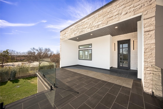 view of patio / terrace with fence