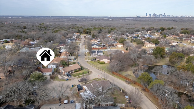 birds eye view of property featuring a residential view