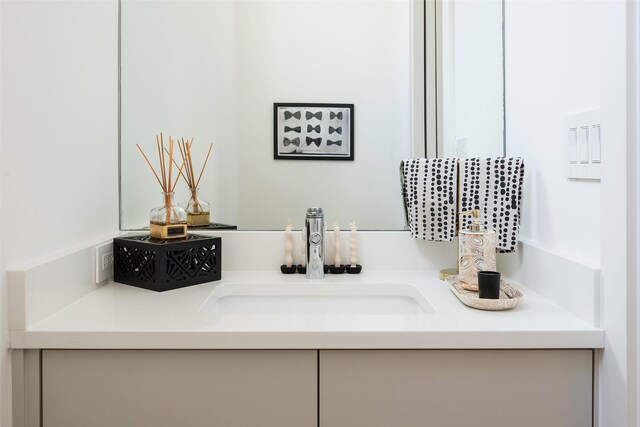 bathroom featuring vanity