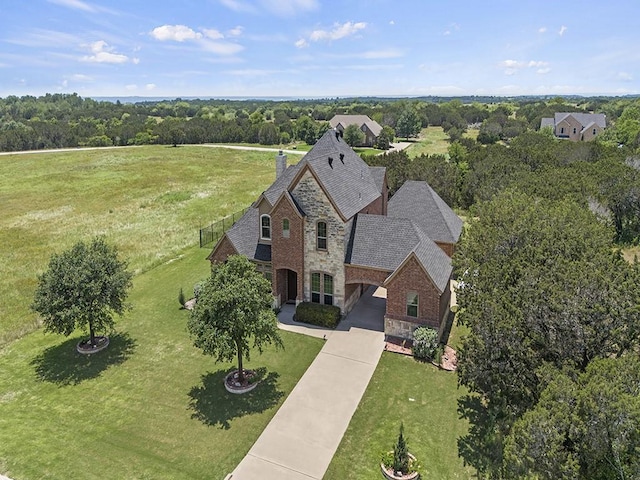 birds eye view of property