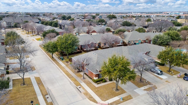 bird's eye view with a residential view