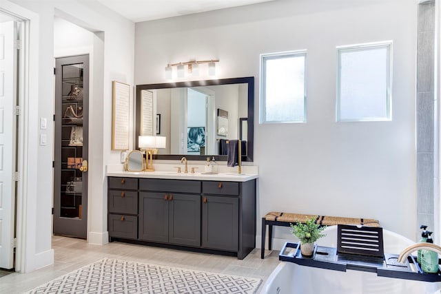 bathroom with vanity