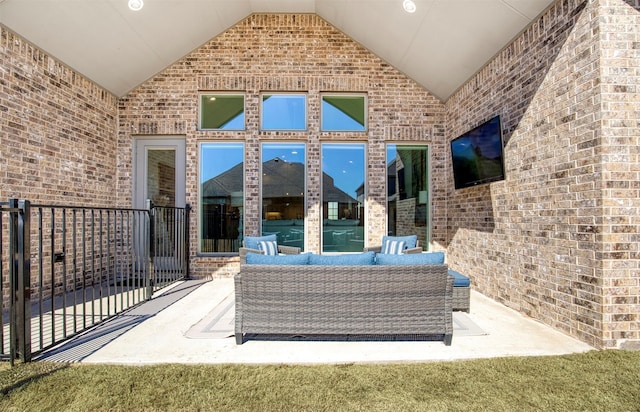 view of patio / terrace with outdoor lounge area