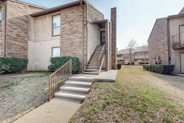 exterior space with stairway