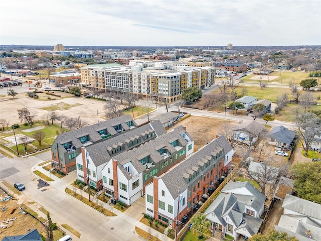 birds eye view of property featuring a view of city