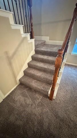 1730 Azalea Dr, Savannah, TX 76227 - stairway with carpet floors and baseboards