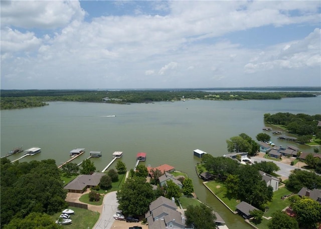 676 Harbor Dr, Azle, TX 76020 - bird's eye view of a nearby body of water