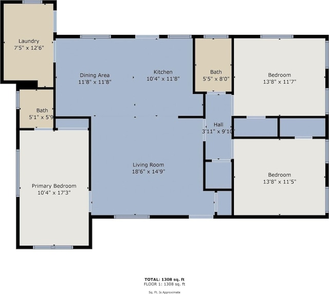 1216 Fuller Dr, Dallas, TX 75218 - floor plan