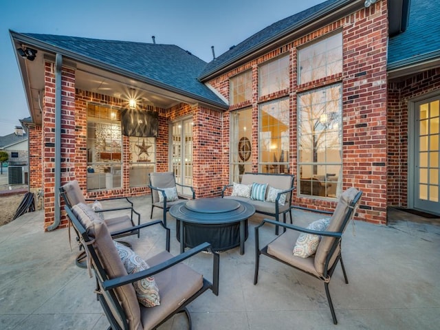 view of patio / terrace featuring outdoor lounge area