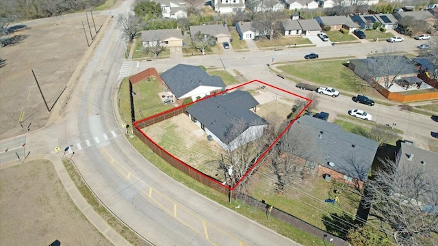 drone / aerial view featuring a residential view