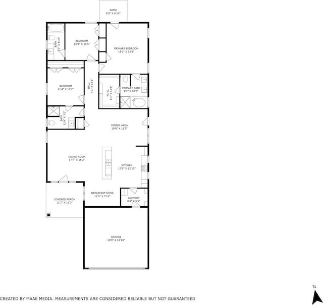 305 W Johnson St, Denison, TX 75020 - room layout