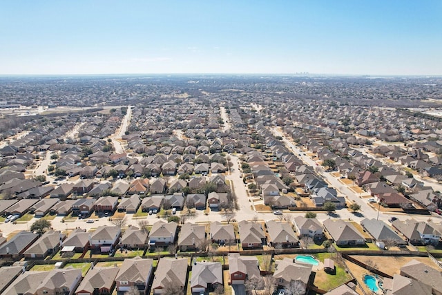 aerial view featuring a residential view