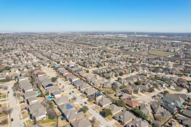 aerial view featuring a residential view