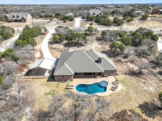 birds eye view of property