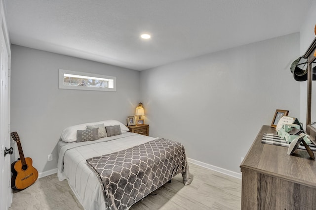 bedroom with baseboards