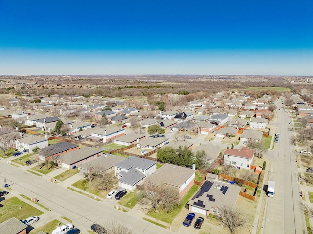 bird's eye view with a residential view