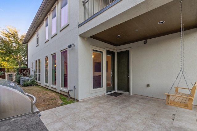 view of patio / terrace with fence