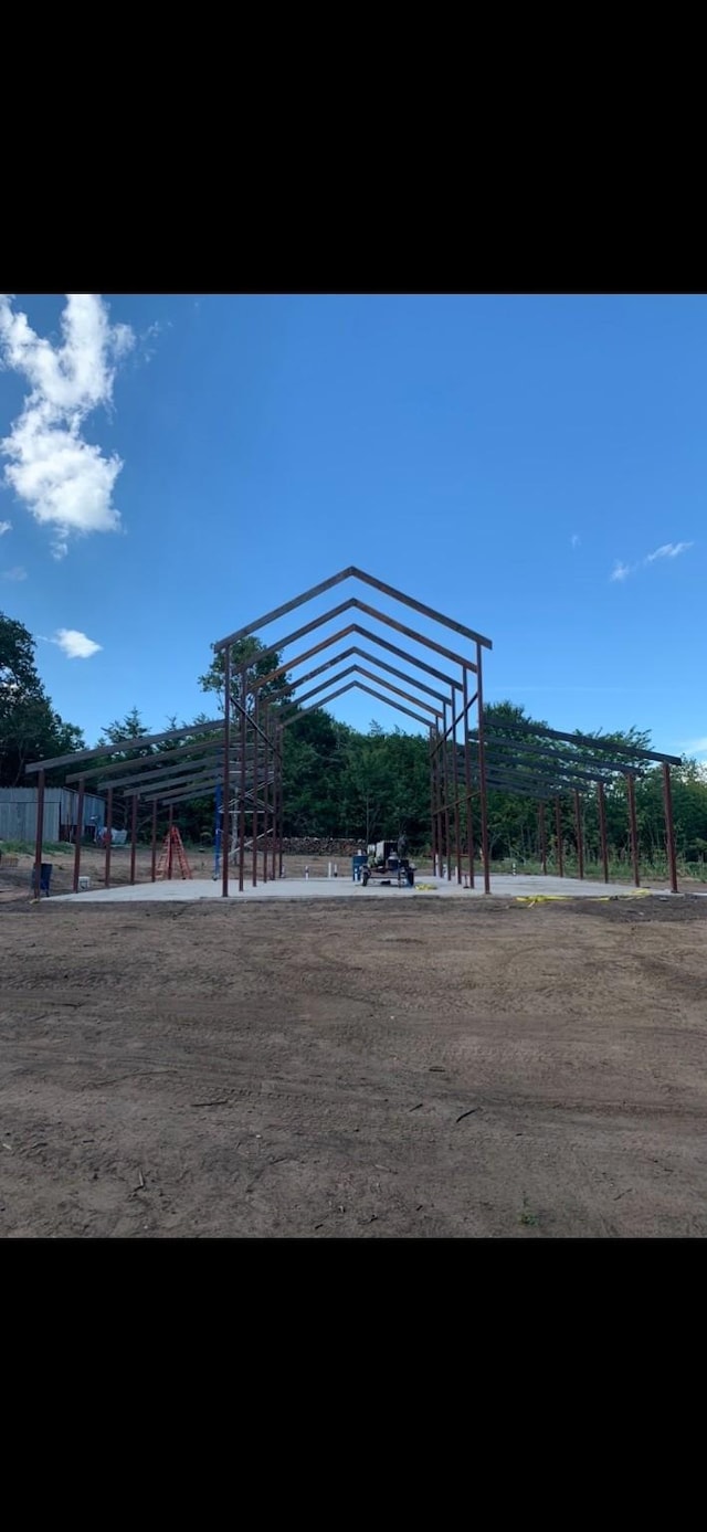 view of property's community with a pergola