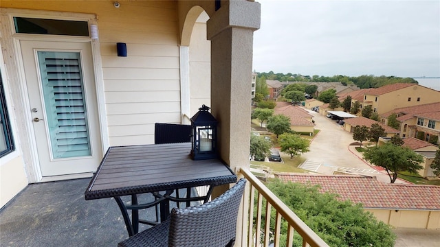 view of balcony