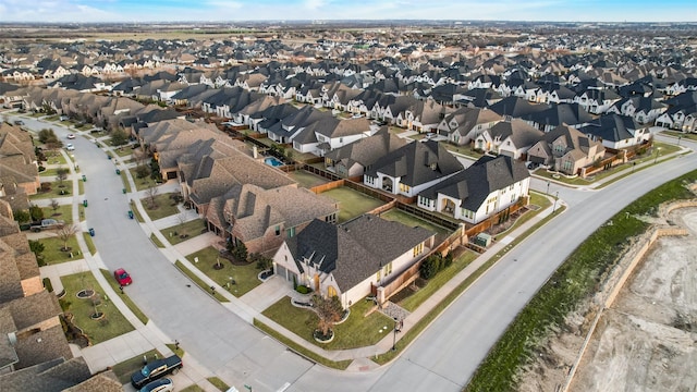 bird's eye view featuring a residential view