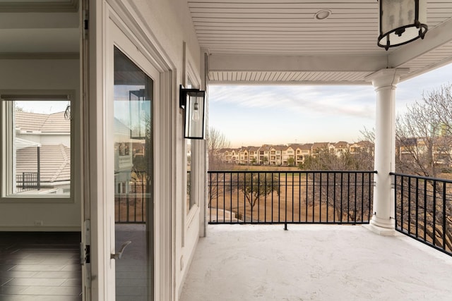 view of balcony