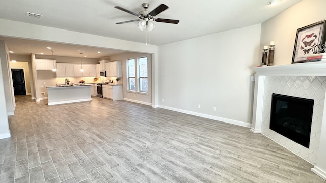 1908 Brindle St, Northlake, TX 76247 - unfurnished bedroom with visible vents, carpet flooring, baseboards, and ceiling fan