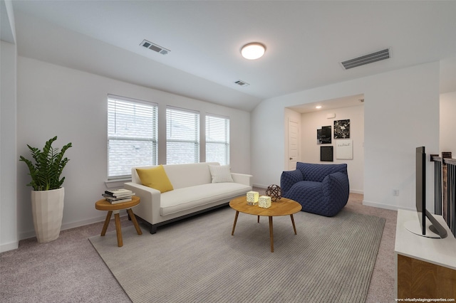 2009 Dappled Grey Ave, Aubrey, TX 76227 - living room featuring carpet flooring and vaulted ceiling