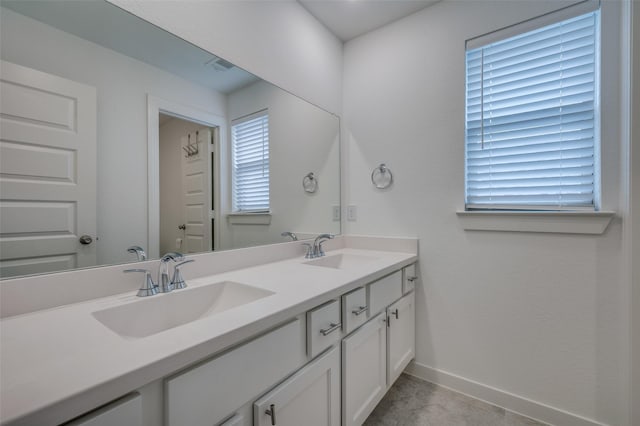 2009 Dappled Grey Ave, Aubrey, TX 76227 - bathroom with baseboards and double vanity