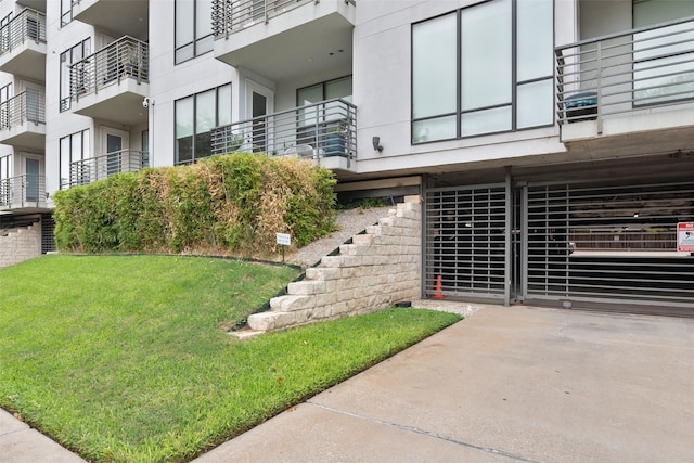 view of property with stairway