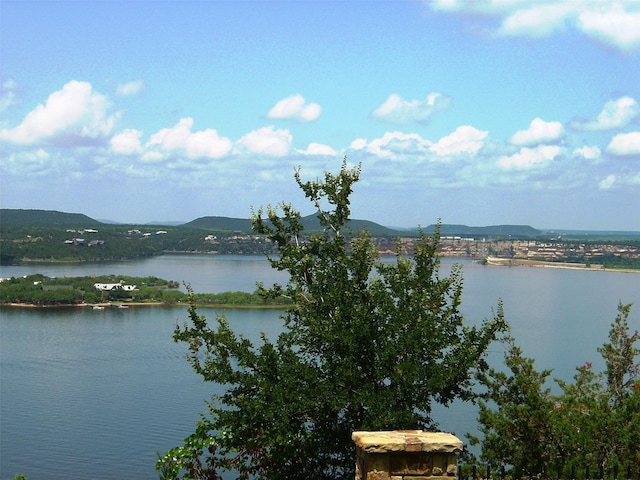 property view of water with a mountain view