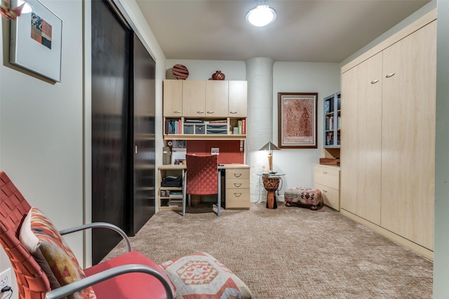 kitchen with carpet