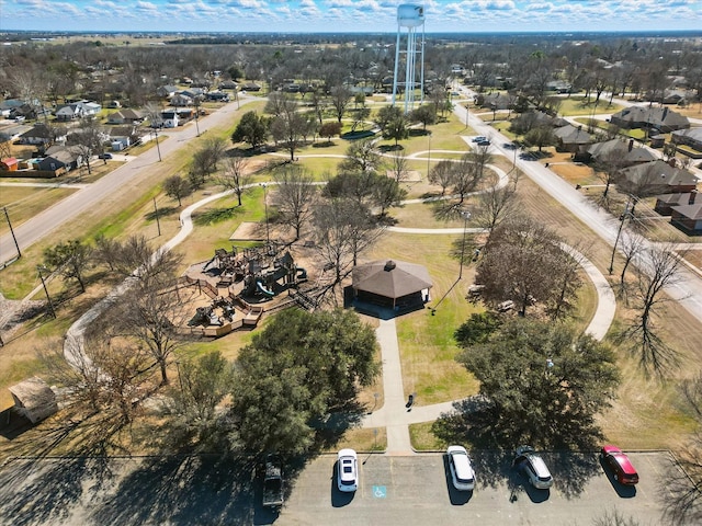 drone / aerial view featuring a residential view