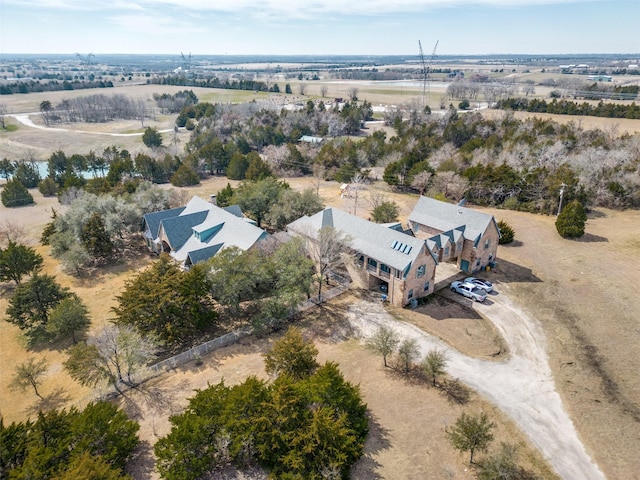 bird's eye view featuring a rural view