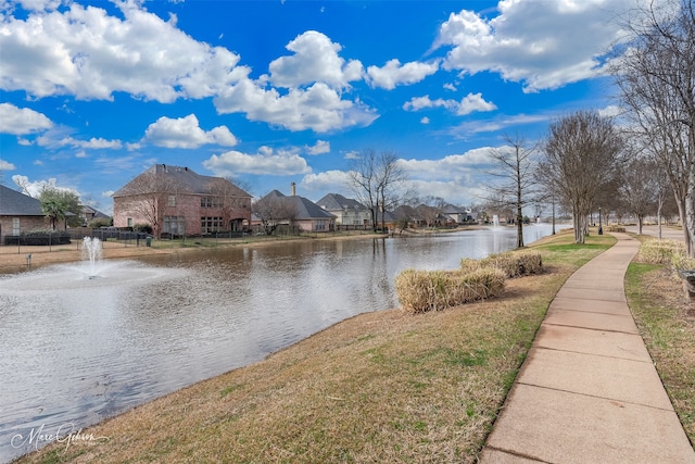 property view of water