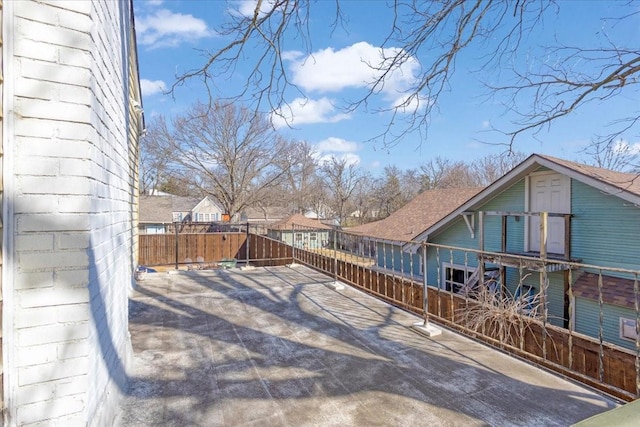 deck with fence