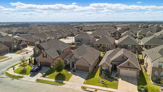 aerial view featuring a residential view