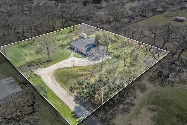 birds eye view of property