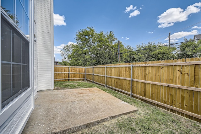 view of patio / terrace featuring a fenced backyard