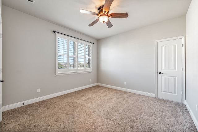 6055 The Resort Blvd, Fort Worth, TX 76179 - unfurnished room with carpet, a ceiling fan, and baseboards