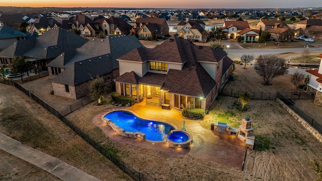 6055 The Resort Blvd, Fort Worth, TX 76179 - aerial view of residential area featuring a pool