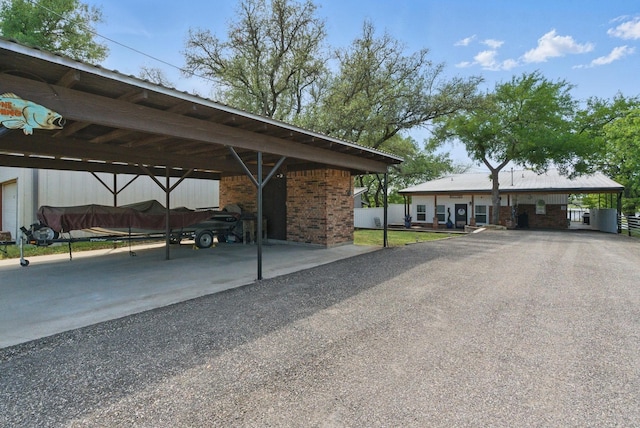 view of parking