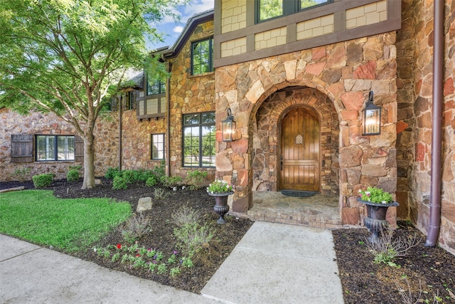 1717 Buckingham Dr, Keller, TX 76262 - doorway to property with stone siding