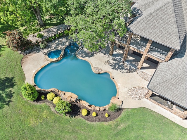 1717 Buckingham Dr, Keller, TX 76262 - bird's eye view of a pool