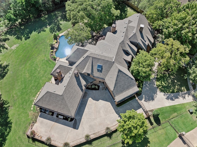 1717 Buckingham Dr, Keller, TX 76262 - aerial view of property and surrounding area featuring a pool