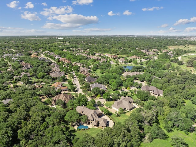 1717 Buckingham Dr, Keller, TX 76262 - aerial view of residential area with a nearby body of water and a heavily wooded area