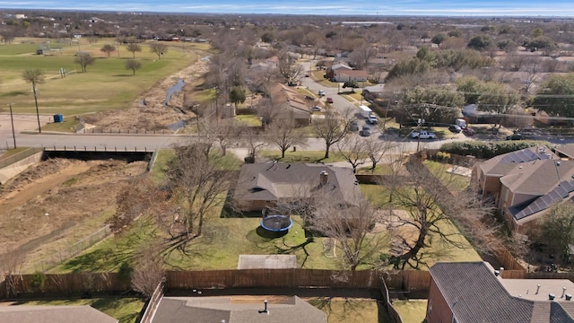 bird's eye view featuring a residential view