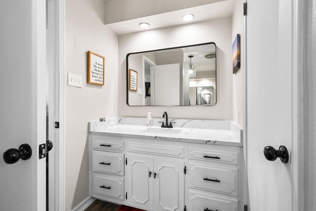 bathroom featuring vanity