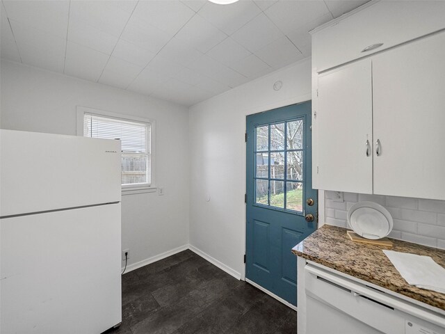 entryway with baseboards