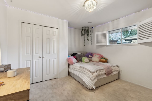 bedroom with a closet